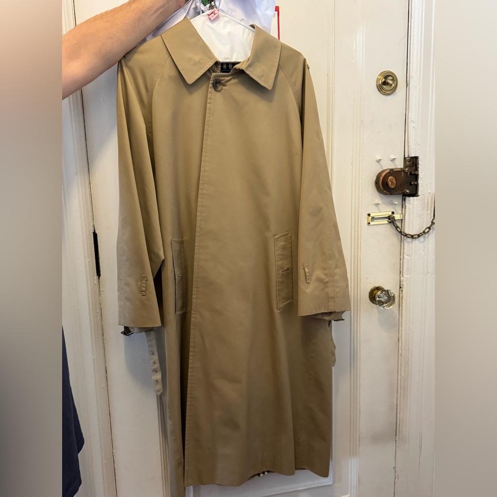 Burberrys Trench Coat with wool zip-out lining and belt